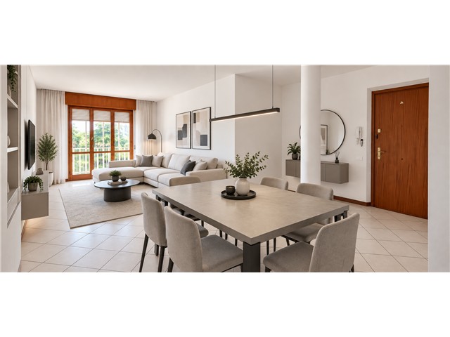 Appartamento in Vendita - Zona Ricercata<br />
Scopri questo affascinante appartamento situato al quarto piano di un elegante condominio in una zona molto ricercata della città. La proprietà, costruita nel 1971, si presenta in discrete condizioni e offre una metratura commerciale di 100 mq con 80 mq calpestabili, perfetti per chi cerca spazi ben distribuiti e funzionali.<br />
L'immobile è composto da 4 locali luminosi e accoglienti: un ampio salone ideale per il relax, una cucina abitabile moderna dove preparare i tuoi piatti preferiti, un disimpegno notte che garantisce privacy, una camera da letto matrimoniale spaziosa e una camera da letto doppia versatile. Completa la soluzione abitativa un bagno finestrato che assicura la giusta ventilazione naturale, oltre a un pratico ripostiglio per l'organizzazione quotidiana.<br />
Gli spazi esterni sono uno dei punti di forza di questa proprietà: due splendidi balconi con vista per totali 28 mq offrono momenti di relax all'aperto con orientamento Sud ed Est, garantendo luce naturale per gran parte della giornata. L'accesso è facilitato da un moderno ascensore, rendendo la salita al quarto piano comoda e pratica.<br />
Per completare il quadro, l'appartamento dispone di una cantina esclusiva, perfetta per lo stoccaggio di oggetti e attrezzi. Il riscaldamento è alimentato a gas naturale, assicurando comfort termico durante i mesi invernali con consumi controllati.<br />
Una soluzione abitativa completa e ben organizzata, ideale per famiglie o coppie che desiderano vivere in una zona prestigiosa con tutti i comfort necessari.